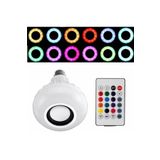 Gece Lambası Bluetooth Hoparlör Rgb Ledli Lamba Kumandalı Mp3 Çalar Ampul Renkli Ampul, , Tek Ebat