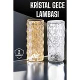 Gece Lambası Kristal Lamba Dokunmatik Şarjlı Hediyelik Mir19360930