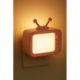 Gece Lambası Tuşlu Koridor Hol Işığı Uyuma Işığı (TV Pembe)