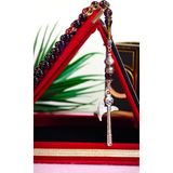 Gece Mavisi Ateş Kehribar Tesbih