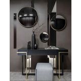 Gece Mavisi Minimalist Dresuar & Ayna Seti