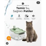 Gece Petshop Kedi Su Pınarı - Koyu Yeşil