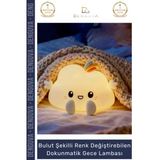 #Gecelambası Şarjlı Silikon Rgb Led Bebek Çocuk Odası Modern Değiştirebilen Dokunmatik Gece Lambası
