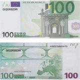 Gecersiz Saka Dugun Parasi Sahte Para 100 Adet Oyun Parasi 100 Euro