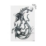 Geçici Deniz Kızı Dövme Tattoo