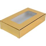 Geçmeli Gold Dubai Çikolatası Kutusu 14X8X2.8 cm - 800 Adet