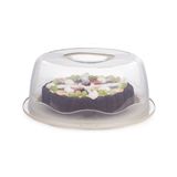 Geçmeli Kilitli, Kapaklı ve Saplı Yaş Pasta, Kek Taşıyıcı, Mutfak Saklama İçin Yuvarlak Fanus, BPA İçermeyen Kek Fanusu, Börek, Çörek Saklama Kabı, Cupcake, Turta Taşıma Kutusu (Krem)