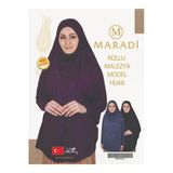 Geçmeli Model Kollu Pratik Hijap Eşarp