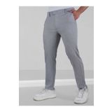 Geco Erkek Gri Kaliteli Esnek Likralı Bilek Boy Rahat Kesim Slim Fit Kumaş Pantolon