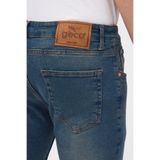 Geco Erkek Kahve Slim Fit Dar Kesim Pamuklu Esnek Likralı Denim Jean Kot Pantolon