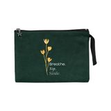 Gedene Breathe, Sip, Smile - Yeşil Clutch Çanta - açık yeşil