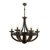 Gedik Modern Avize E14 36w 70cm Metal Eskitme Avonni-av-1644-6e Kaplama