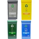 Gediz Plastik İhsan Geri Dönüşüm Kutusu Sıfır Atık Kutusu 4 Lü Set