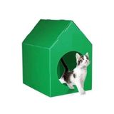 Gediz Yeşil Renk Kedi Köpek Evi Plastik Su Geçirmez