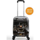 Gedox Kids Batman Lisanslı Siyah Erkek Çocuk Valizi | Darbeye Dayanıklı
