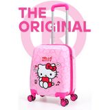 Gedox Kids Hello Kitty Lisanslı Çocuk Valizi Pembe | Darbeye Dayanıklı