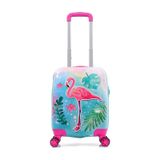 Gedox Kids Pembe Flamingo Ve Güneş Desenli Kız Çocuk Valizi 153.03 Pembe Flamingo Ve Güneş