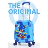 Gedox Kids Sonic The Hedgehog Lisanslı Mavi Erkek Çocuk Valizi Süper Hızlı ve Hafif Tasarım