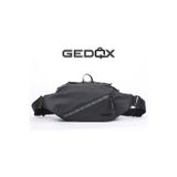 Gedox Siyah Su Geçirmez RFID Korumalı 3 Bölmeli Erkek Bel ve Çapraz Göğüs Çantası GDX2104