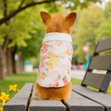 Gedyco Flowers Yumuşacık Baharlık Küçük Irk Köpek Yelek Yağmurluk (2XL)