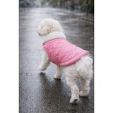 Gedyco Pink Kapitone İçi Polarlı Küçük Irk Köpek Yeleği (XL)