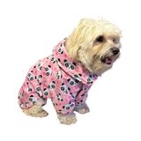 Gedyco Pink Panda Polarlı Küçük Irk Köpek Yağmurluğu (XL)