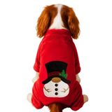 Gedyco Snowman Yumuşacık Peluş Küçük Irk Köpek Tulumu | Küçük Irk, peluş tulum, tulum pijama, peluş pijama, peluş pijama tulum, köpek pijaması, xmas tulum, xmas pijama