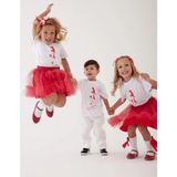 Geef Kids Kırmızı Baskılı Atatürk Tişörtü - Beyaz - 5 Yaş