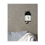 GEEG Dekoratif Siyah Kedi Priz Süsü Lazer Kesim 3mm Mdf Sticker