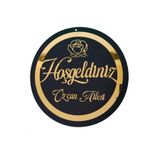 GEEG Hoşgeldiniz Yazılı Kapı Süsü Isme Özel Hediyelik Aynalı Pleksi Yazılı Kapı Isimliği 30x30 Cm