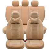 Geely EmGrand Lüx Full Deri Oto Koltuk Kılıfı Ön Arka Takım (Giydirme Tip) BEJ