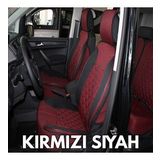 Geely EmGrand Lüx Oto Koltuk Minderi Ön Arka 5'li Set ELEGANCE Serisi KIRMIZI SİYAH