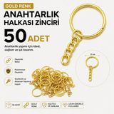 GEEN Boş Zincir Halka Anahtarlık - 50 Adet