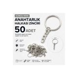 GEEN Boş Zincir Halka Anahtarlık - 50 Adet