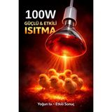 Gees Global 100W Isıtıcı Ampul Kırmızı Isı Lambası Civciv Kümes Kuluçka E27 Duy Isıtma Ampulü