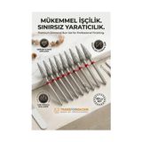 Gees Global 10'lu Ultra Hassas Elmas Freze Ucu - Kuru Manikür, Tırnak, Hobi, Gravür Seti 266/ 040R 723101