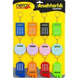 Gees Global 12 Adet Hesap Mak. Anahtarlık Renkli Plastik NRX-4089 (5492)
