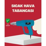 Gees Global 2 Kademeli Güçlü Sıcak Hava Tabancası 380° – 500° Isı Ayarı