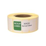 Gees Global 30X20 mm Termal Etiket, Barkod/adres/kargo Termal Etiketleri, ve Diğer Yazıcılarla Uyumlu