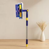 Gees Global 360° Başlıklı Uzayan Saplı 2'li Cam Sil ve Mikrofiber Mop 24.5 cm (85-133 Cm)