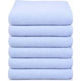 Gees Global 6 Lı Otel El Yüz Havlusu Pamuklu Beyaz 50X85 cm Newcotton - Renkli - 1 Adet Banyo Havlusu, 1 Adet El Havlusu, 1 Adet Yüz Havlusu
