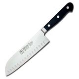 Gees Global 61950 - Sıcak Dövme Oluklu Santoku Şef Bıçağı 18 cm
