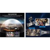 Gees Global Akıllı Full Hd 3 Kameralı Araç Içi Güvenlik Kamerası Ön-Arka-Iç Kayıt, Park Modu - 1