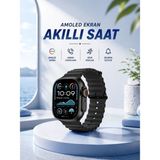 Gees Global Akıllı Saat Bluetooth Bağlantılı Nfc ve Gps Uyumlu Nabız Ölçer Sesli Görüşme