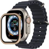 Gees Global Apple Watch Ultra 49MM Alüminyum Kasa Cam Ekran Koruyucu - Yıldız Işığı - Çok Renkli - 1