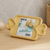 Gees Global Bambu Ahşap Servis Tepsisi 25X14 cm - 3 Bölmeli Sunum Tahtası