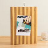 Gees Global Bambu Kesme Tahtası 26X36X1.2 cm Metal Kulplu