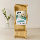 Gees Global Bambu Servis Sunum Tahtası 17X39X1.5 cm (Çift Yüzlü Dalgalı/kanallı)