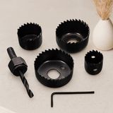 Gees Global Buat Delik Açma Seti 6'lı 32-38-44-54 mm 3/8'' Hex