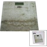 Gees Global Dijital - Pilli Cam Banyo Baskülü LCD Ekran - Sıcaklık Göstergeli 180KG/50GR 28X28CM SBS-4465